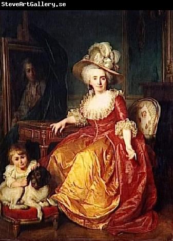 Antoine Vestier Portrait of Madame Vestier and her son